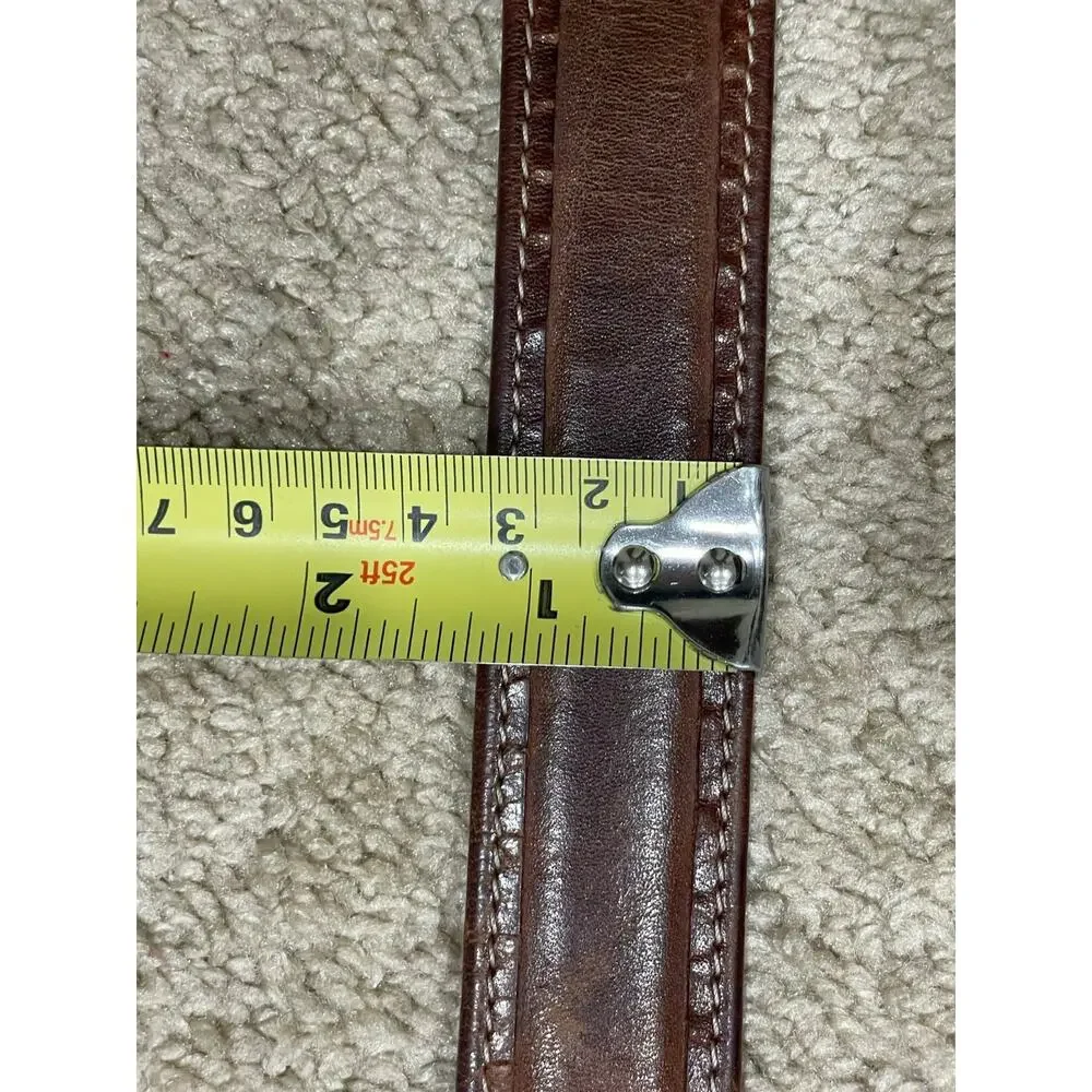 Nordstrom Belt Size 38 Made in USA Brown Genuine Leather Classic *Read